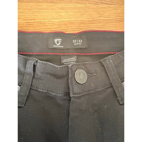 Fried Denim Men’s Black Jeans Sz 32/32 Slim Fit All Black - Picture 4 of 6